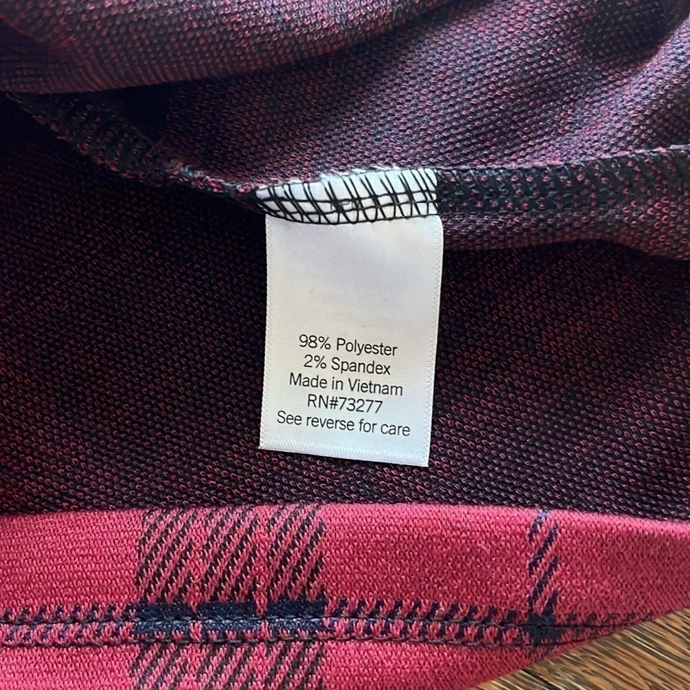 NWT Kohls SO Junior Plaid Wrap Skirt with Tabs on Side Size L Unlined Red Black